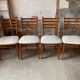 Lot de 4 chaises blanches scandinaves an50 vintage