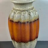 Modernist vase gadrons sheurich 205-40 lava orange w.germany vintage alle