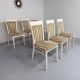 6 chaises design thonet gebruder laquage craquelé années 80 vintage