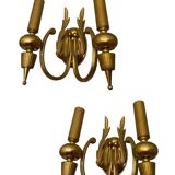 Brass Italian Sconces Set of 2 1970’s