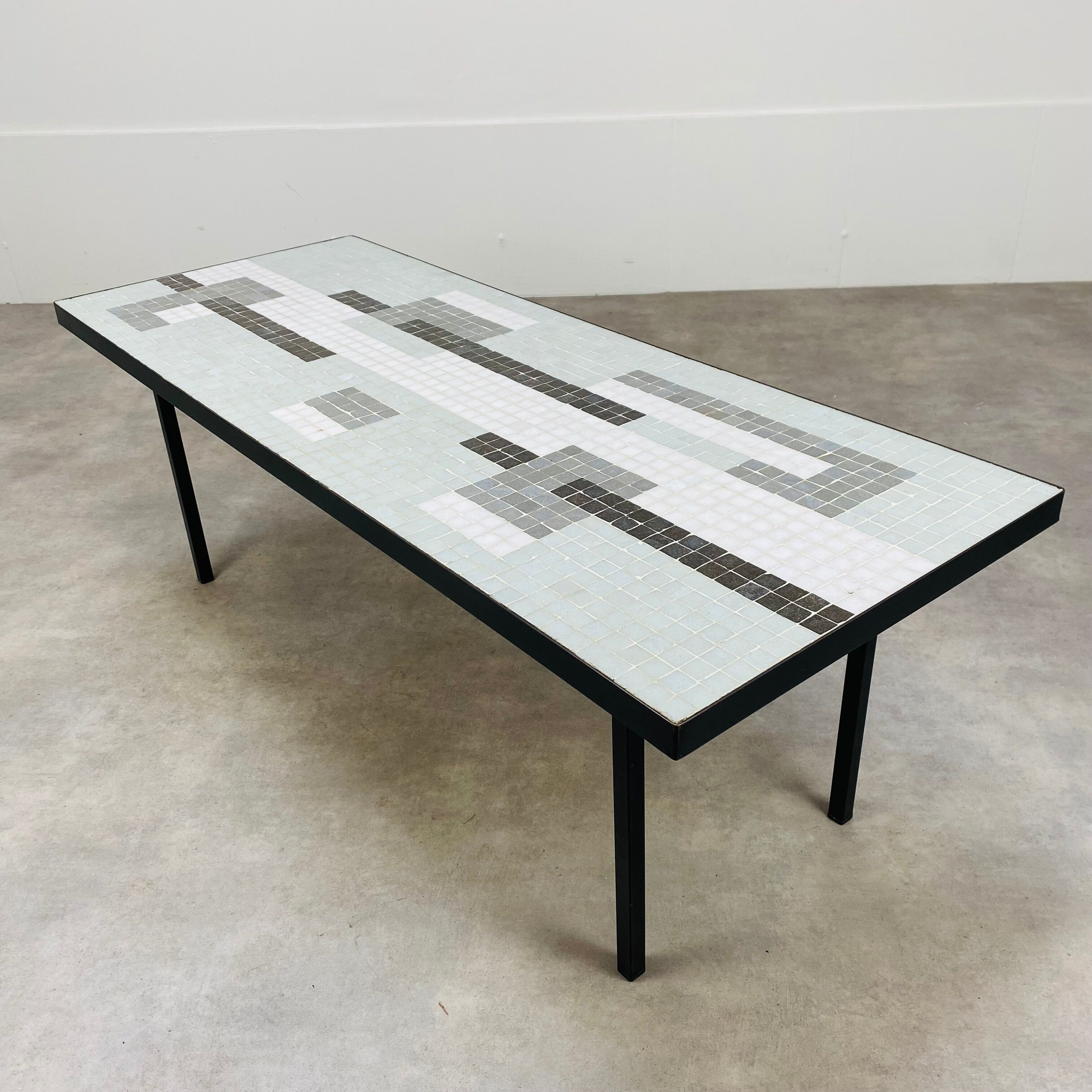 Coffee table 50s mosaic vintage ceramic