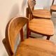 Lot de 6 chaises en pin massif design scandinave Reiner Daumiller vintage années 70