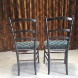 Paire de chaises Charivari vertes