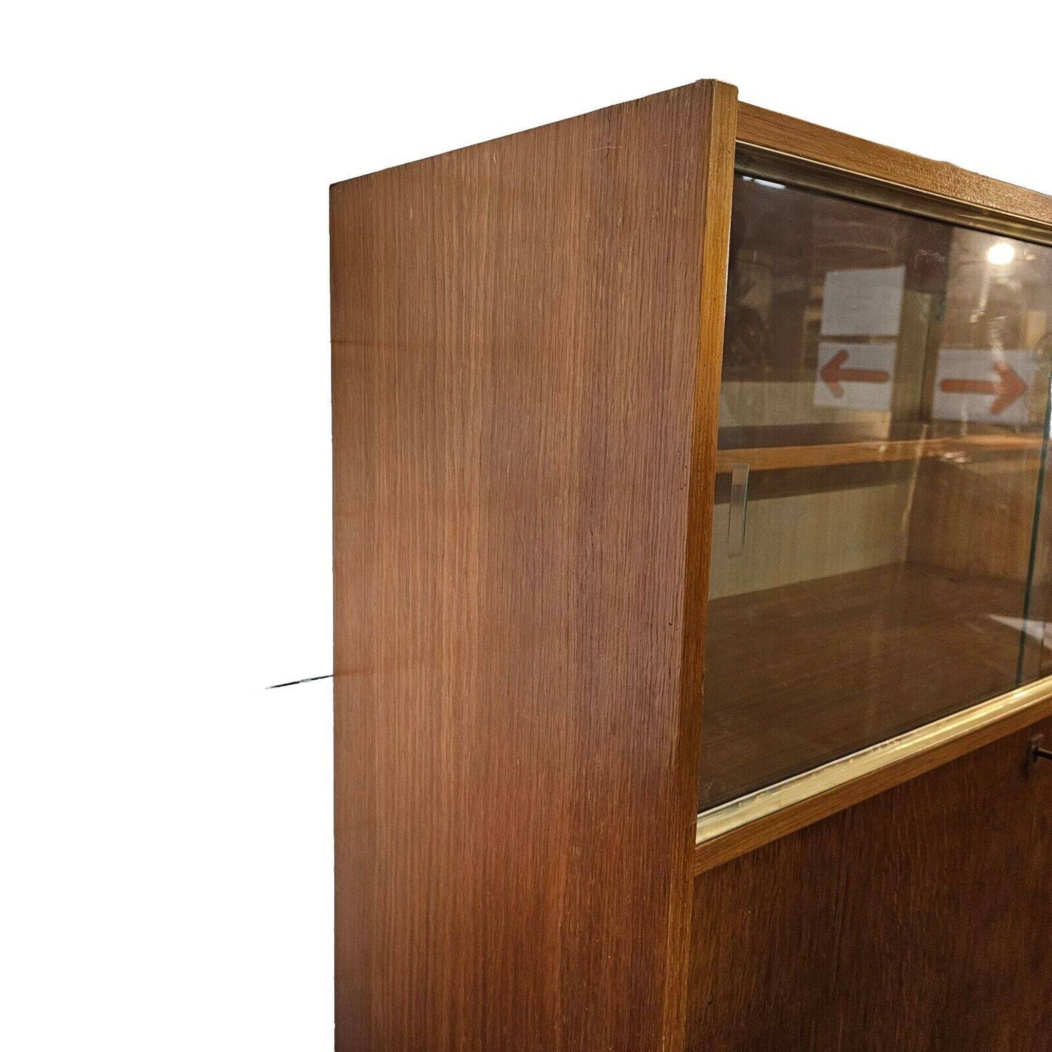vintage oak secretary desk