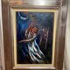 Huile sur toile, le Saut dans la foi, Andrew Vicari 
