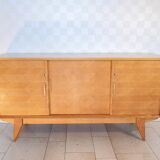 MINVIELLE sideboard, Ash and mahogany, 1950s