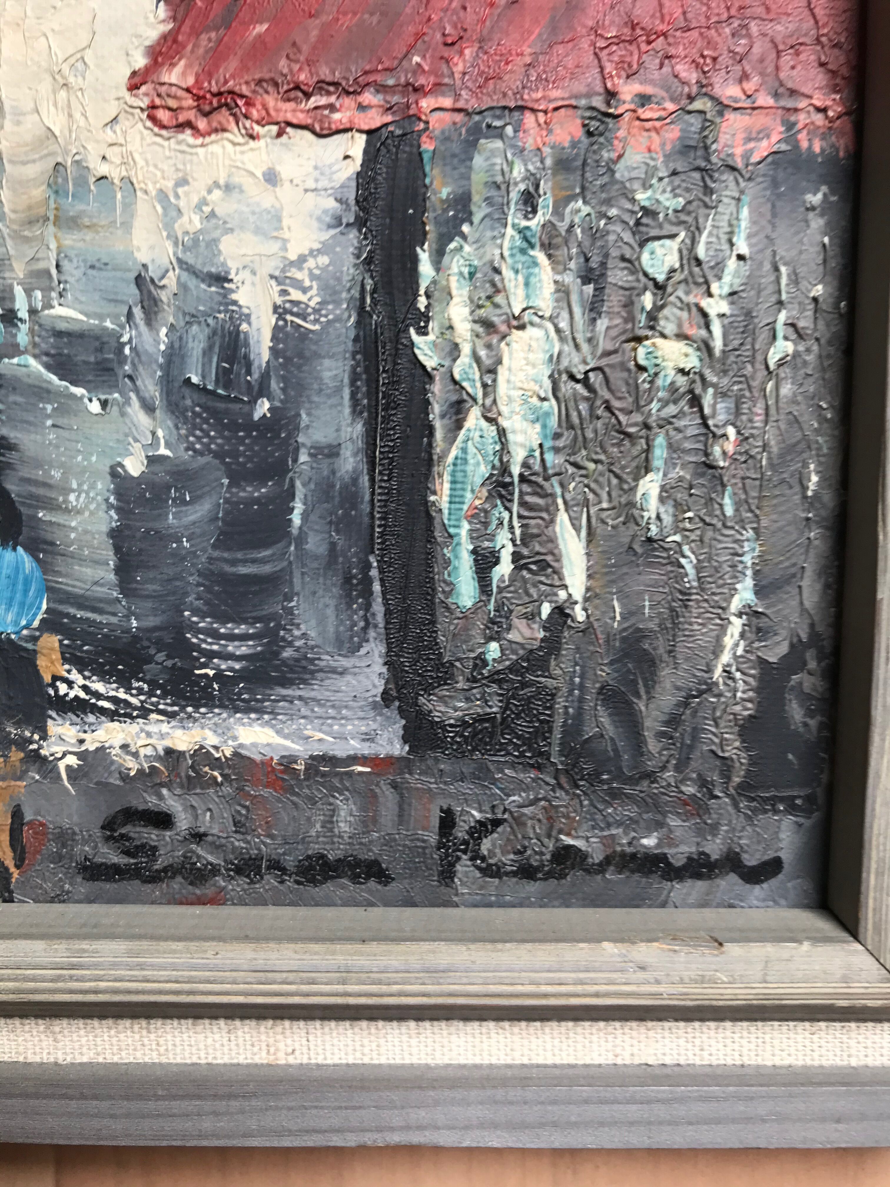 Oil painting on canvas Signed Simon Kramer