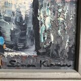 Oil painting on canvas Signed Simon Kramer