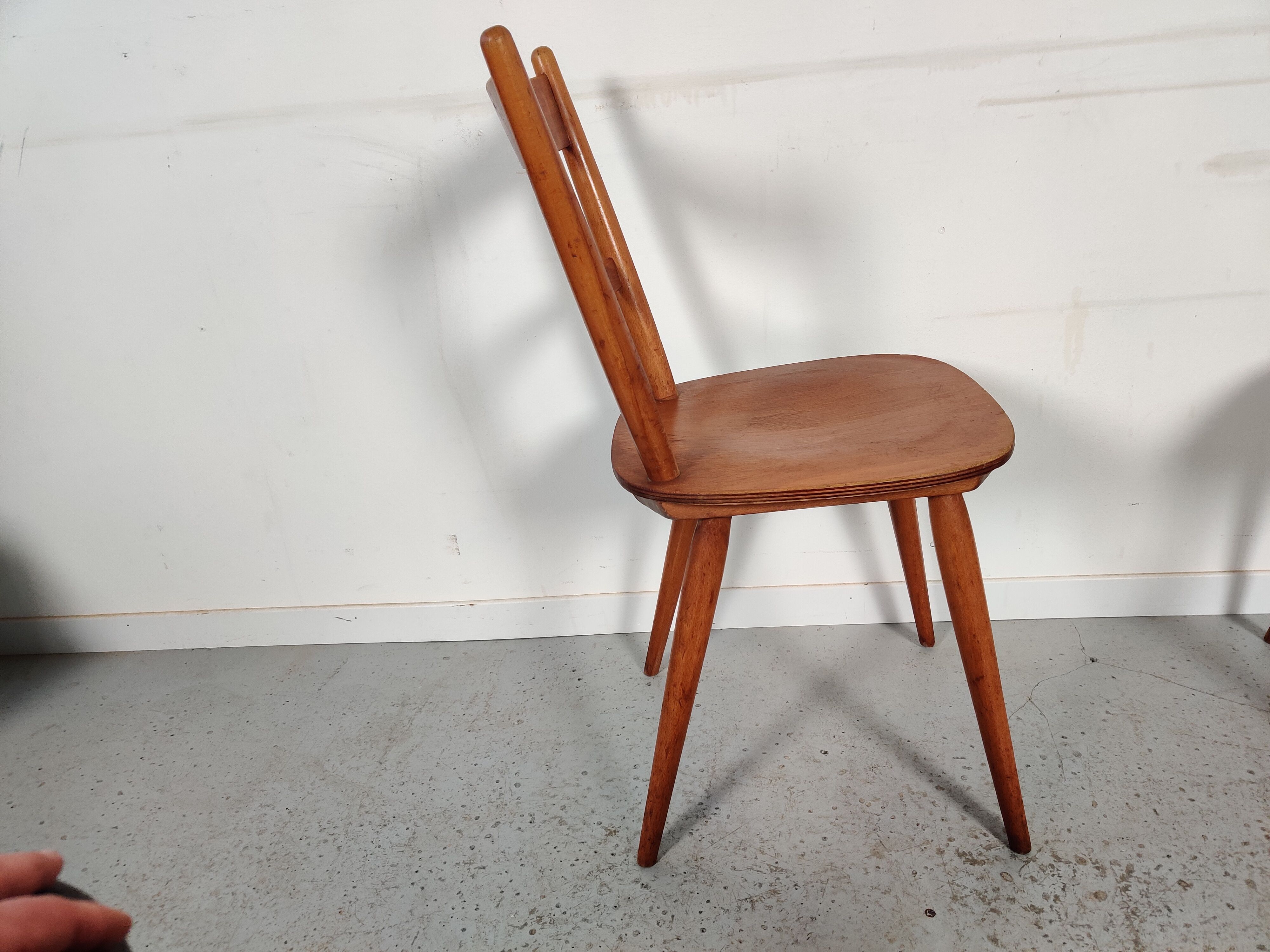 8 vintage bistro chairs 60s