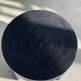 Coffee table en bois massif monoxyle noir