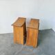 Scandinavian pine stools with Japanese inspiration.