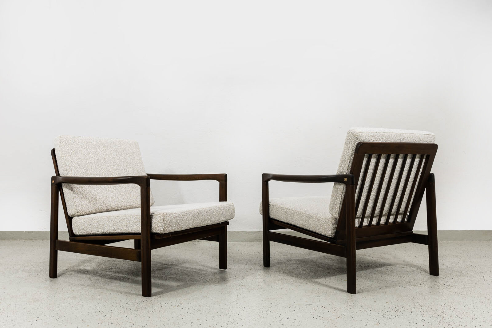 Mid Century Armchairs By Zenon Bączyk, 1960's, Set Of 2