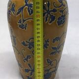 Caramel and blue vase - Bien Hao