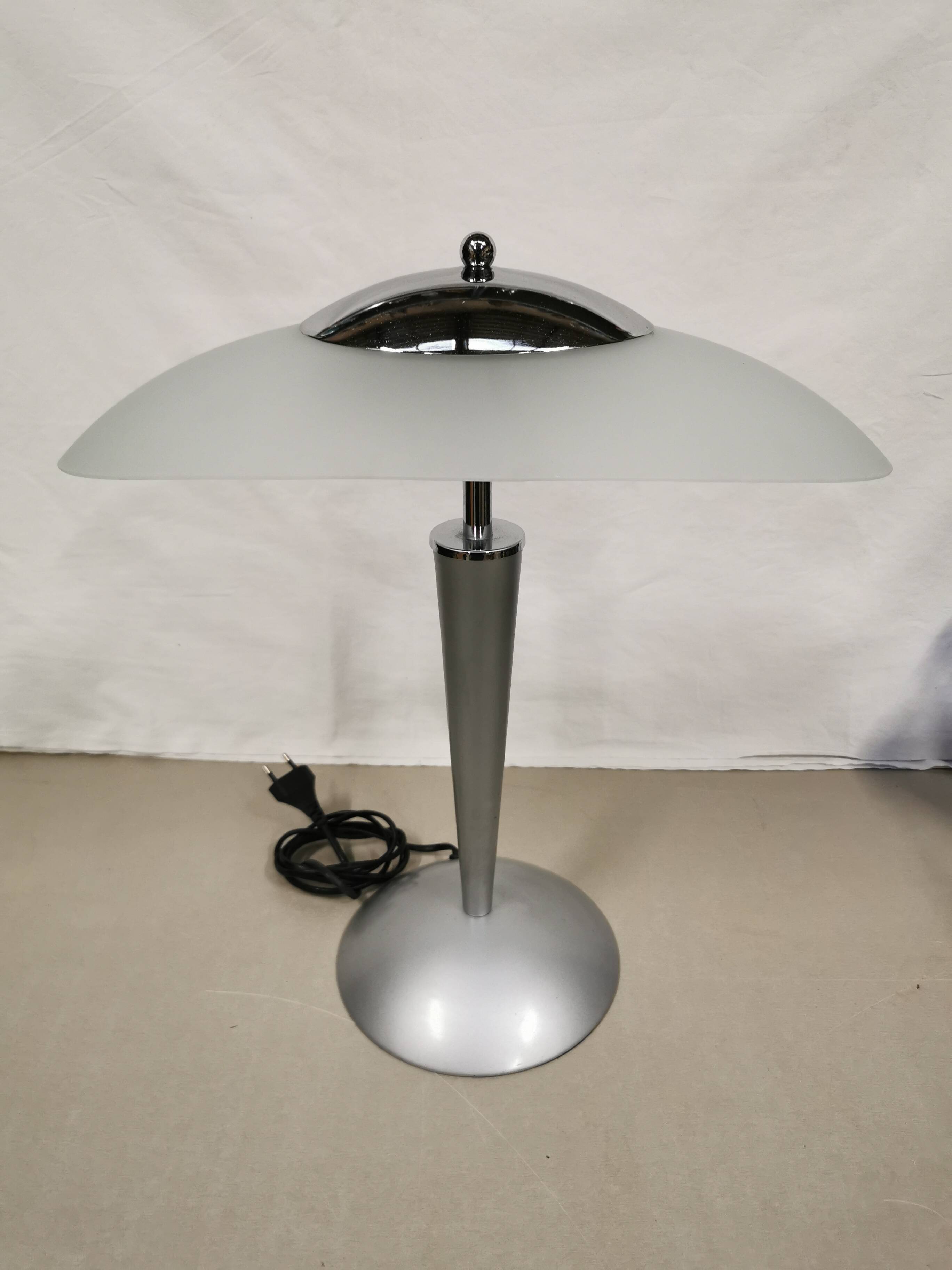 Lampe de bureau Champignon UNILUX vintage Design 90's . interrupteur Tactile