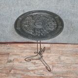 Cast iron pedestal table Napoleon III period around 1850