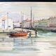 André Duculty (1912-1990) Watercolor on paper "Provencal Landscape" Signed lower right