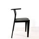 6 black Dr Glob chairs by Philippe Starck for Kartell. Italy 1988.
