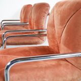 Set of 6 armchairs by Guido Faleschini, 1970s, Mariani Italia, publisher