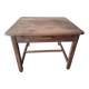 Square farmhouse table in solid oak.