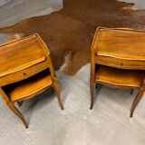 pair of bedside tables, 19th century flying table
