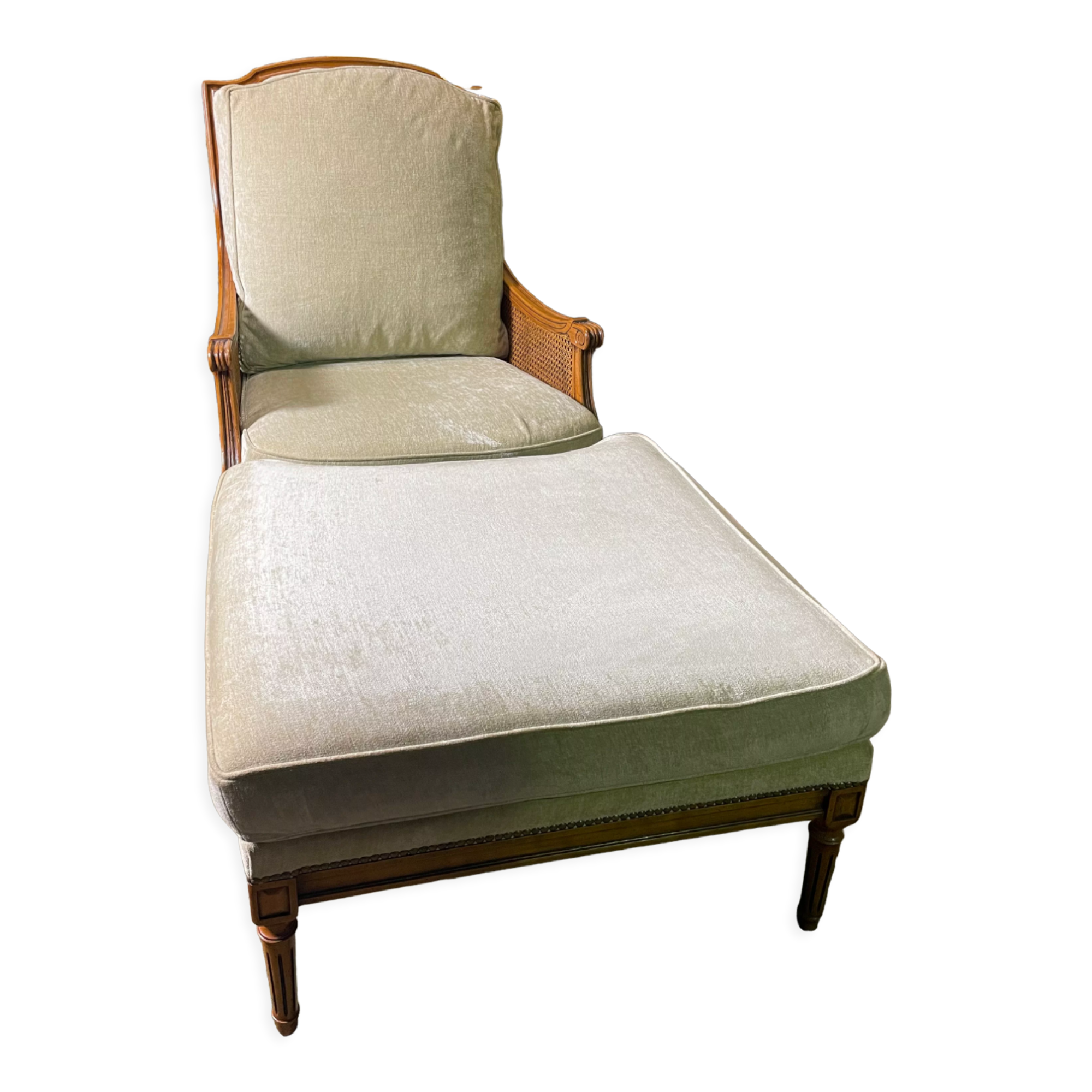 Louis Roche Bobois style broken Duchess armchair