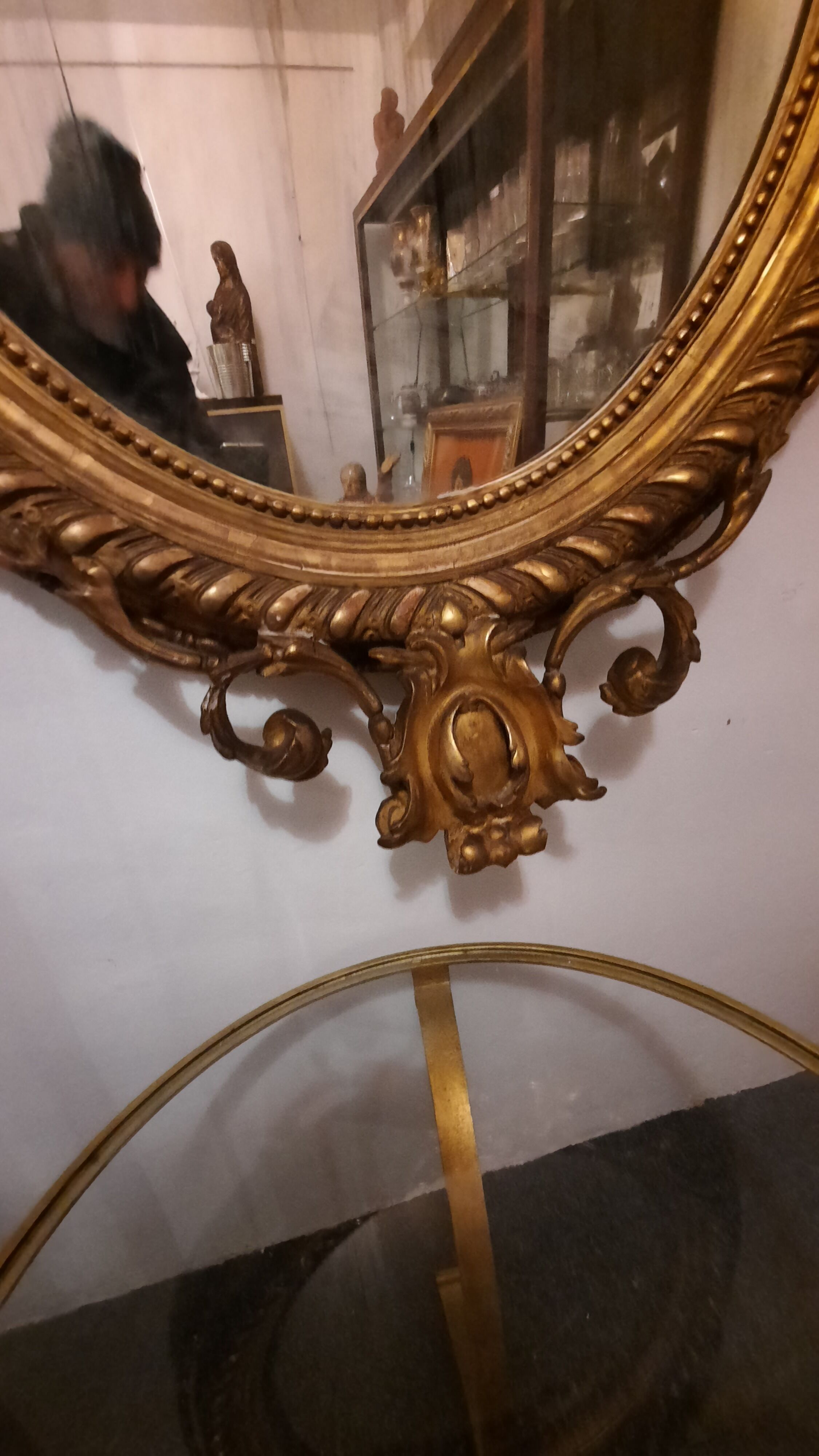 very large mirror Louis XVI of the nineteenth 100x160cm