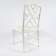 Set of 4 faux bamboo dining chairs, 1970s