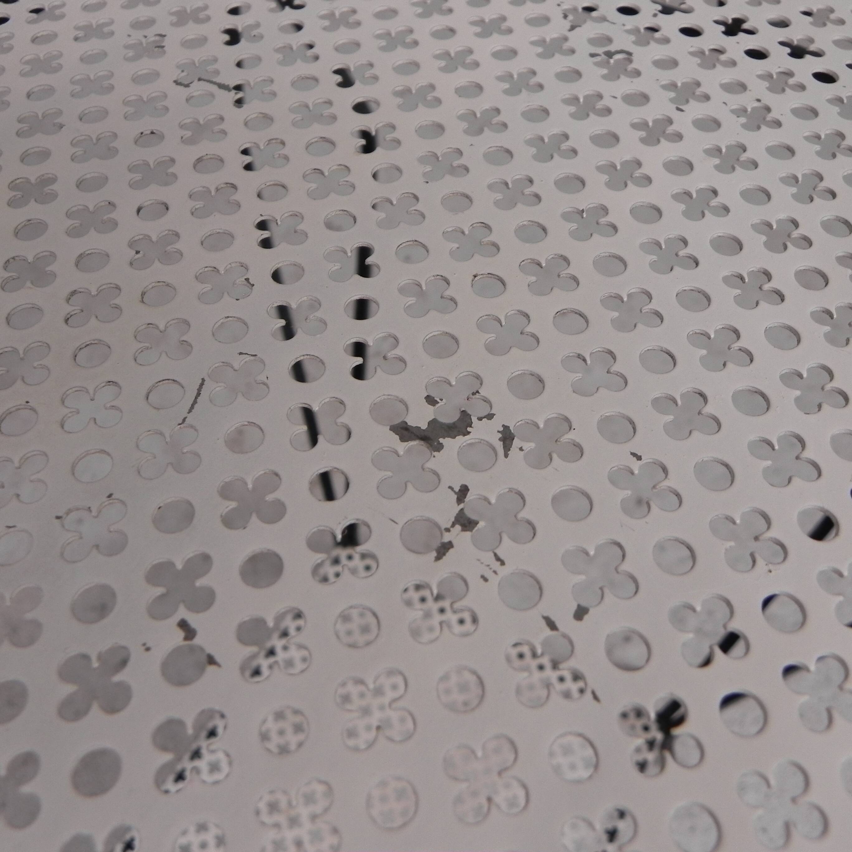 Vintage sculptural steel, (Mategot style) side table, 1950s