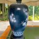 Large ceramic lamp Louis Drimmer France hand-painted 1980