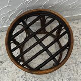 Bamboo footrest with cushion