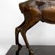 Important Bronze and Marble Sculptural Lamp, Deer, Art Deco, France