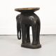 Antique Folk Art Colonial Elephant Side Table / Pedestal