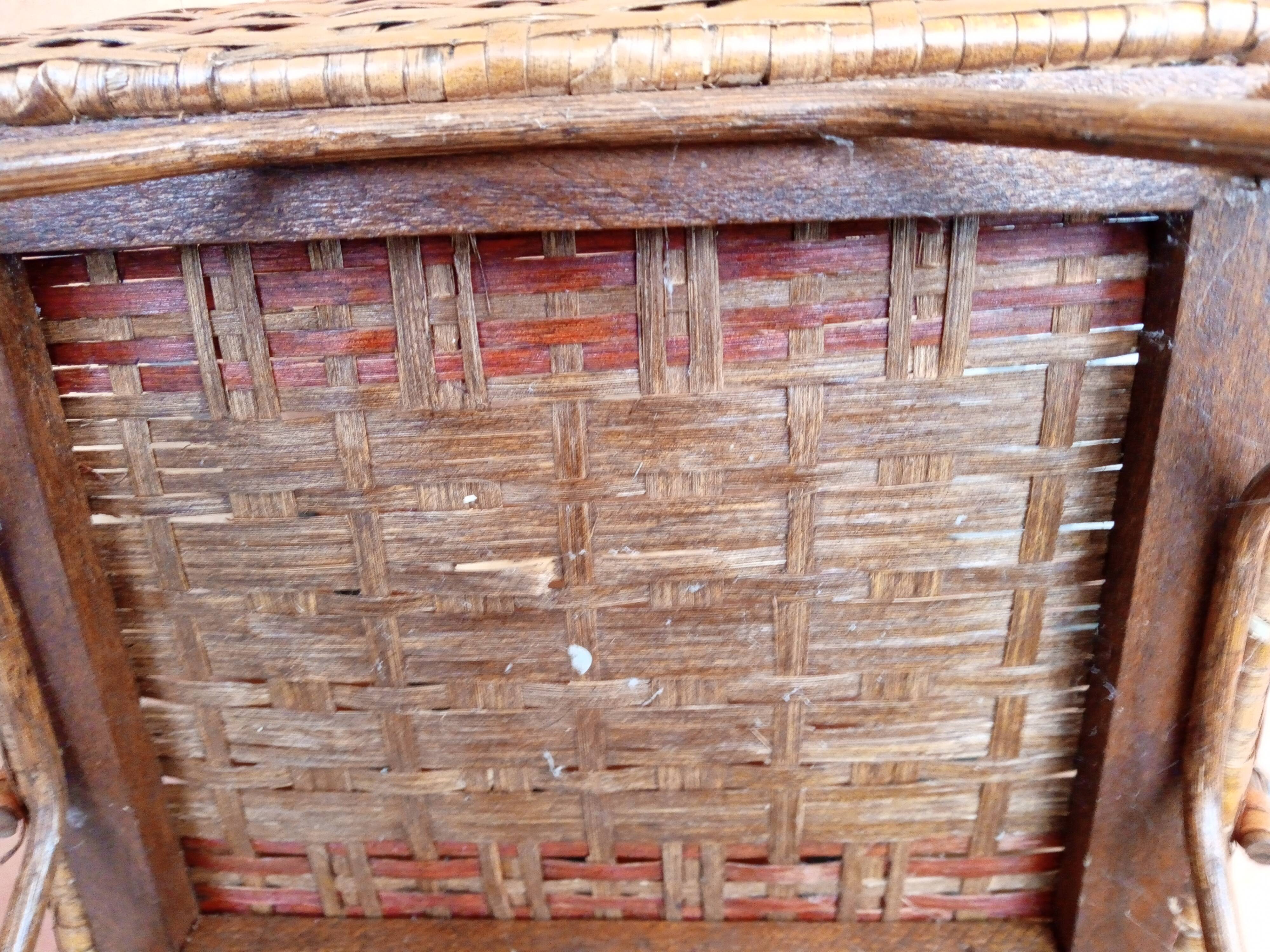 Small rattan table