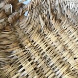 Vintage wicker woven basket