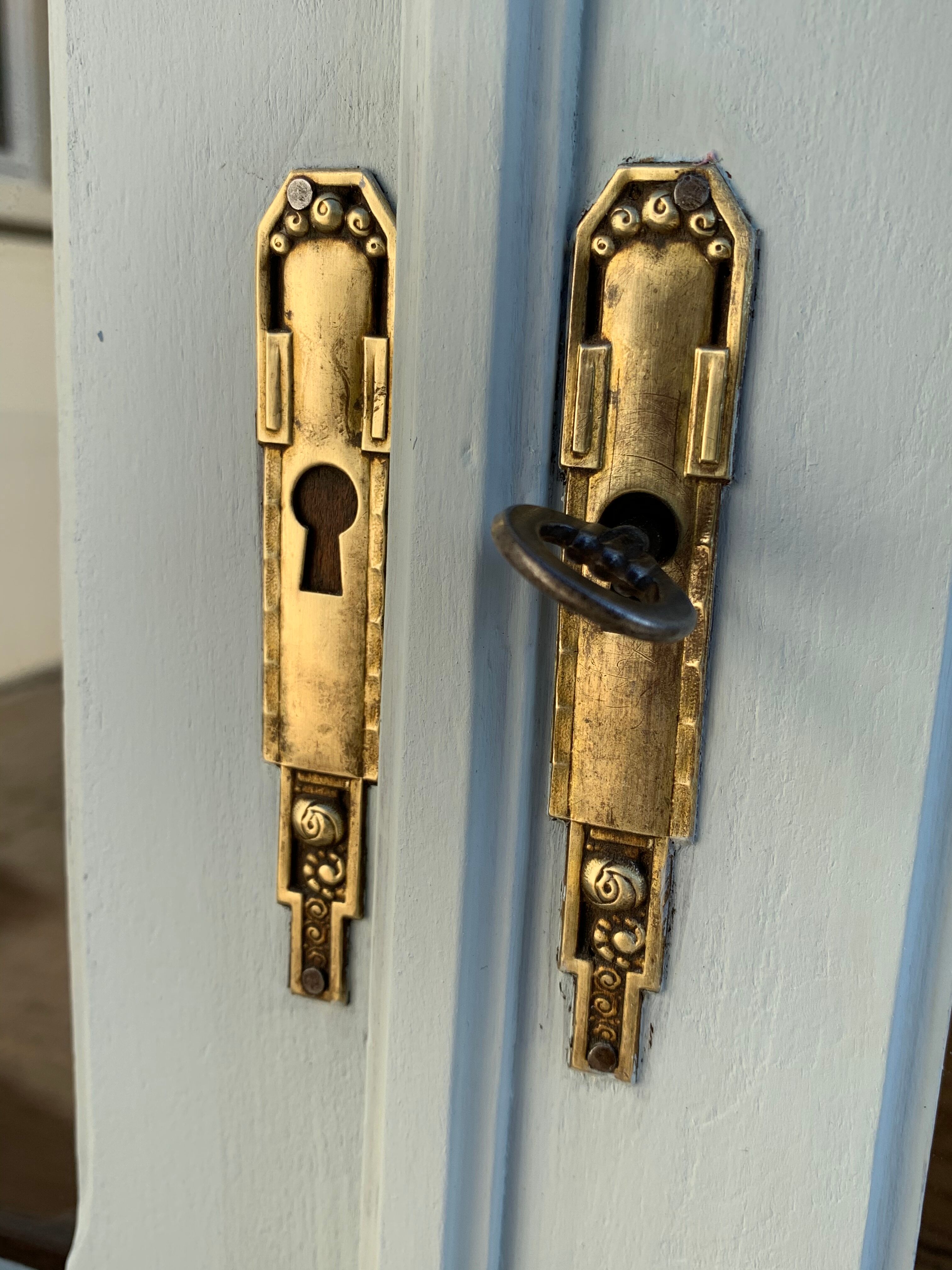 Glass-glazed Parisian wardrobe 1920