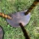 Duo half-moon tripod stools