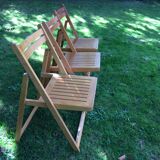 Series of 3 folding chairs