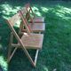 Series of 3 folding chairs