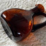 Amber Glass Pitcher