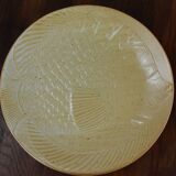 Set of 6 stoneware fish-patterned plates from France