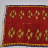 Vintage Handmade Angora Wool Rug sku 1670