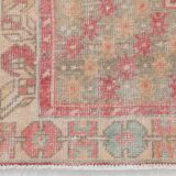 4x8 Red & Yellow Pastel Vintage Rug, 117x254Cm SK 20718