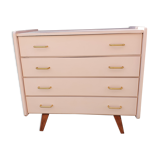 Commode scandinave rose