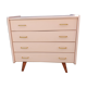 Commode scandinave rose