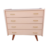 Commode scandinave rose