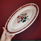 Digioin-style red oval dish