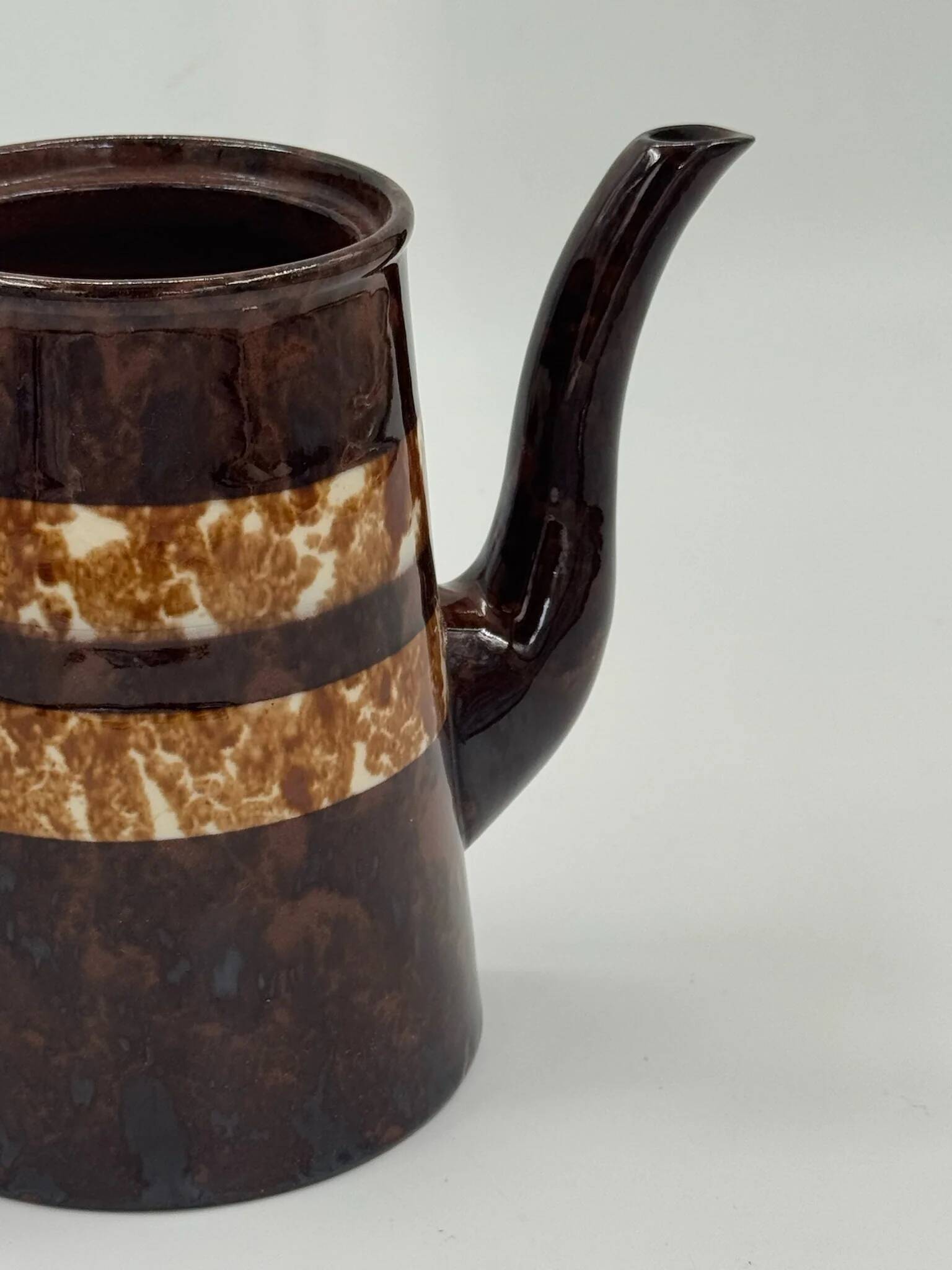Cafetière en céramique style campagne française vintage