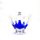 Hospodka Chřibská Crystal Bohême Blue Cobalt and Opaline Cup Circa 60