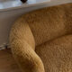 1950s banana sofa w/ lamb skin