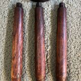 Round wooden tripod stool